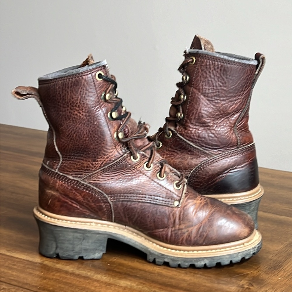 Carolina Women's Brown Lace Up Boots - Picture 7 of 16